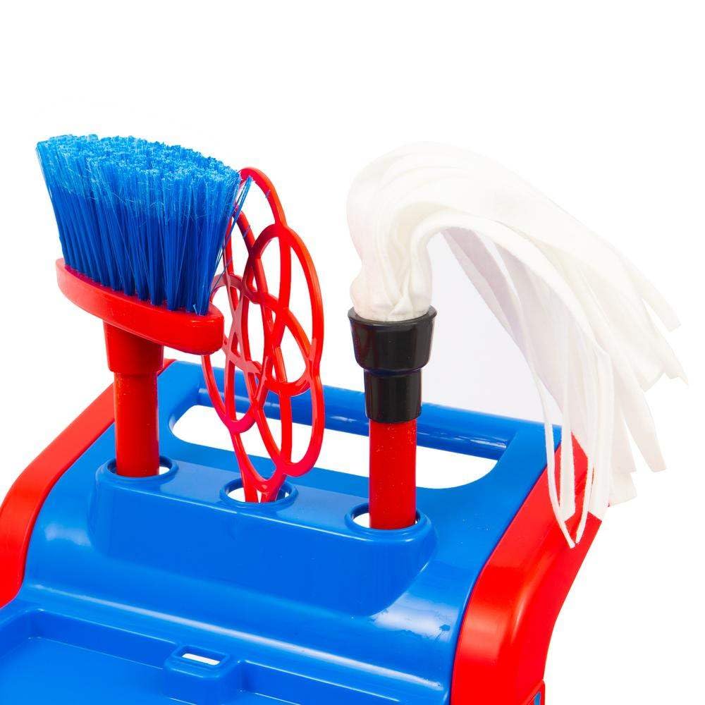 Vector Afbeelding Van Een Bezem Mop Pictogram Op Witte Geïsoleerde