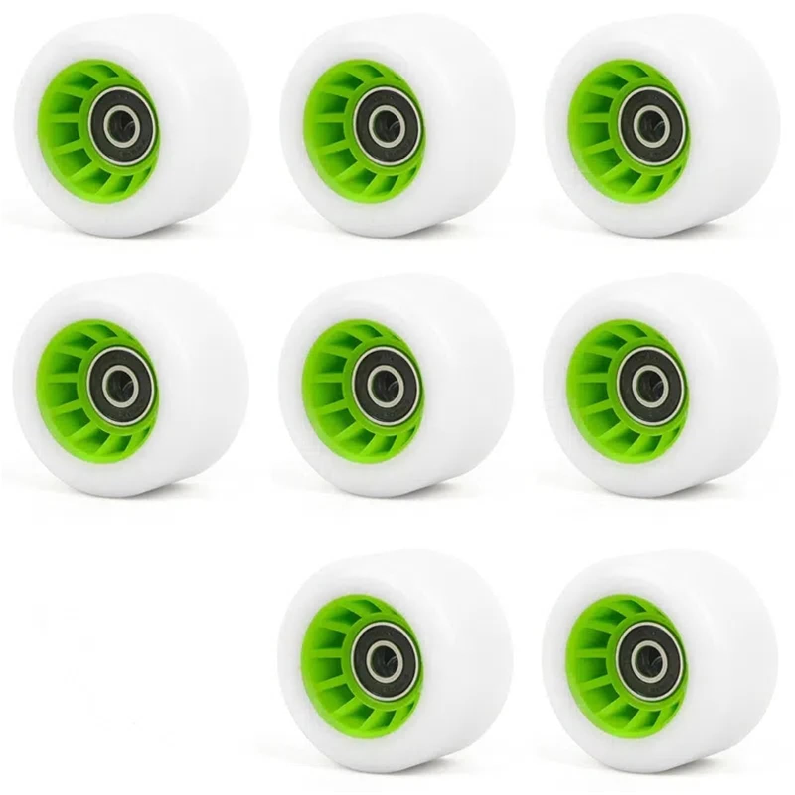 Longboard Skateboard-Räder, 8 Stück, 92 A, Quad-Rollschuh-Räder, 58 x 32 mm, mit Kugellagern, für zweireihiges Skaten, Quad-Skates, Zubehör, Outdoor