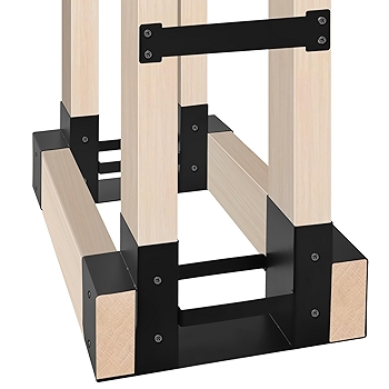 Onlyflame 重型钢制木材架托架套件 适用于户内户外木材存储