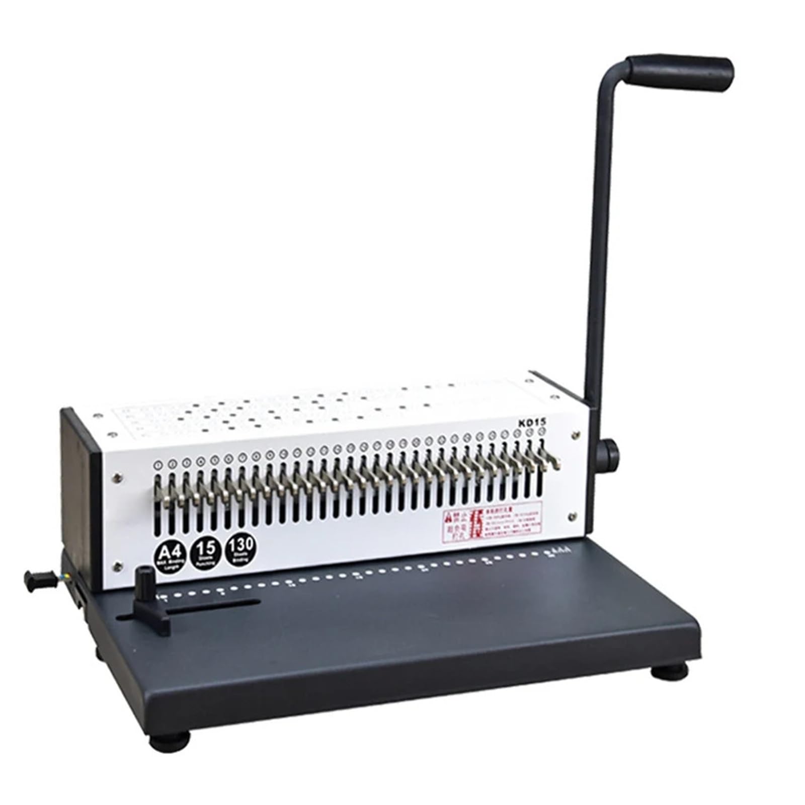 Bindemaschine, Lochmaschine for Loseblattsammlungen, 1-30 Löcher, selbsteinstellende Lochung, Einzelspirale, Hartclip, Loseblattsammlung Büro- und Schulnutzung