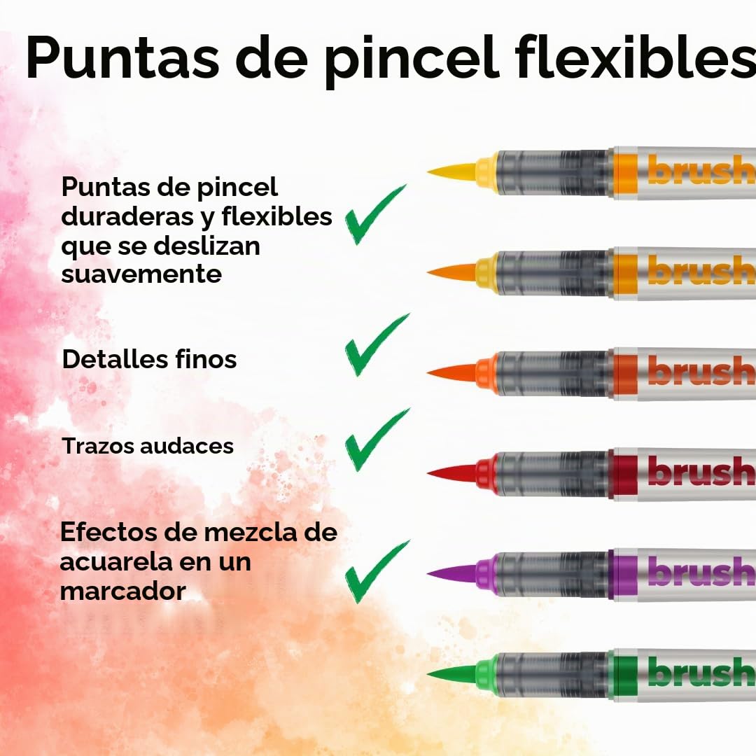 Set de Rotuladores Karin Brushmarker Pro Neón 12 Piezas