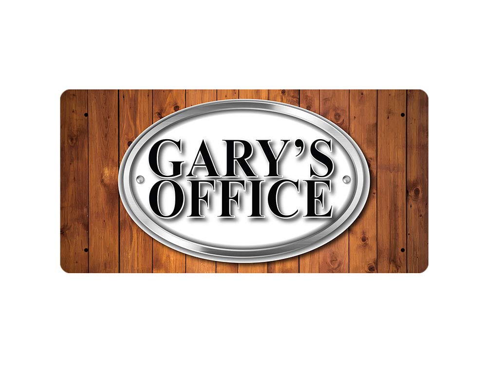 Mcmug White - Gary's Office - Metal Sign, Decorative Sign, 200Mm X 100Mm