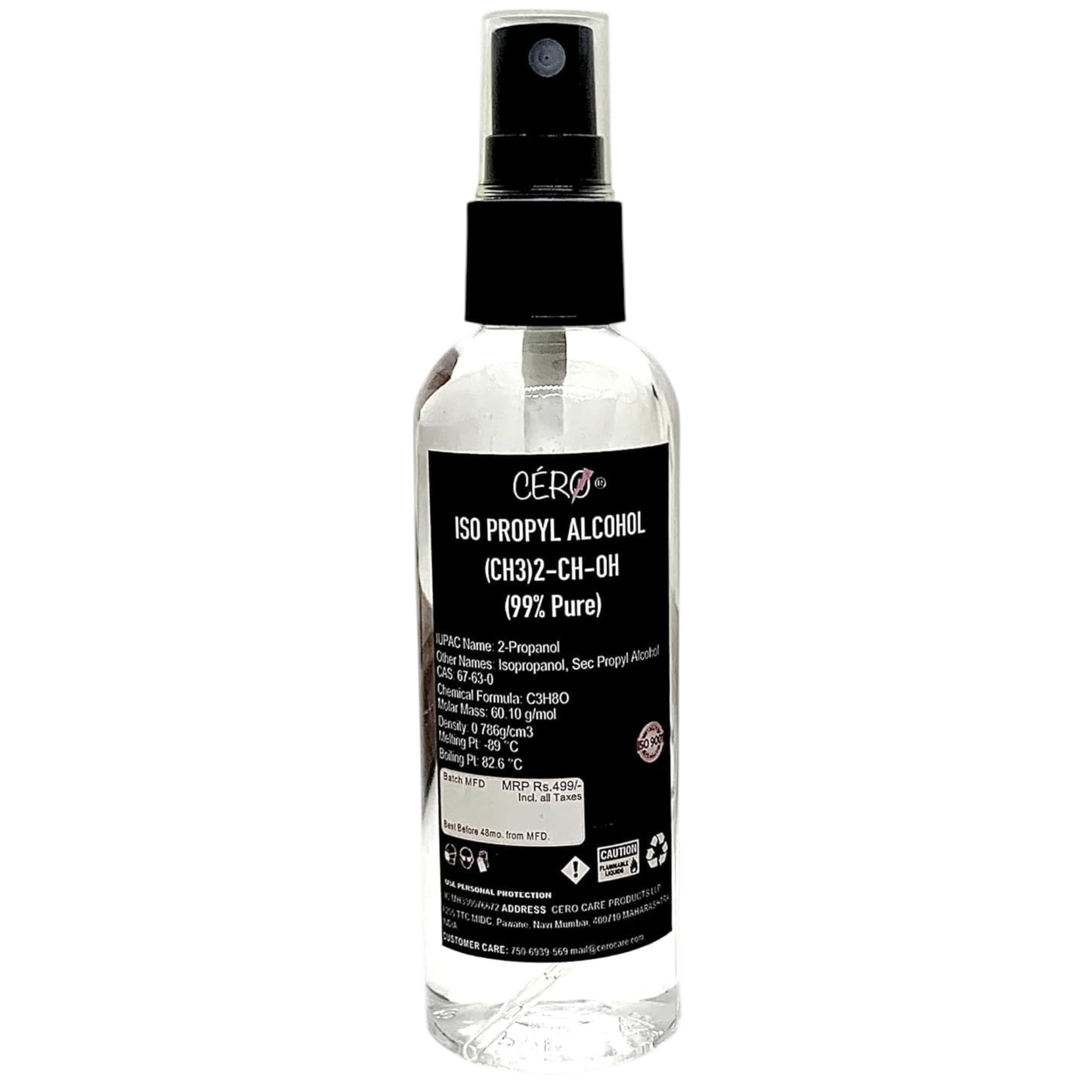 CERO® IPA 99.9% Pure Isopropyl Alcohol [(CH3)2-CH-OH] CAS: 67-63-0 – 100ml Ideal for cleaning electronics, screens, CPUs, GPUs, makeup tools, and for cosmetic repairs.-image-47