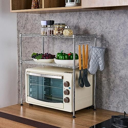 Support à micro-ondes de cuisine compact pour libérer immédiatement votre plan de travail - 6