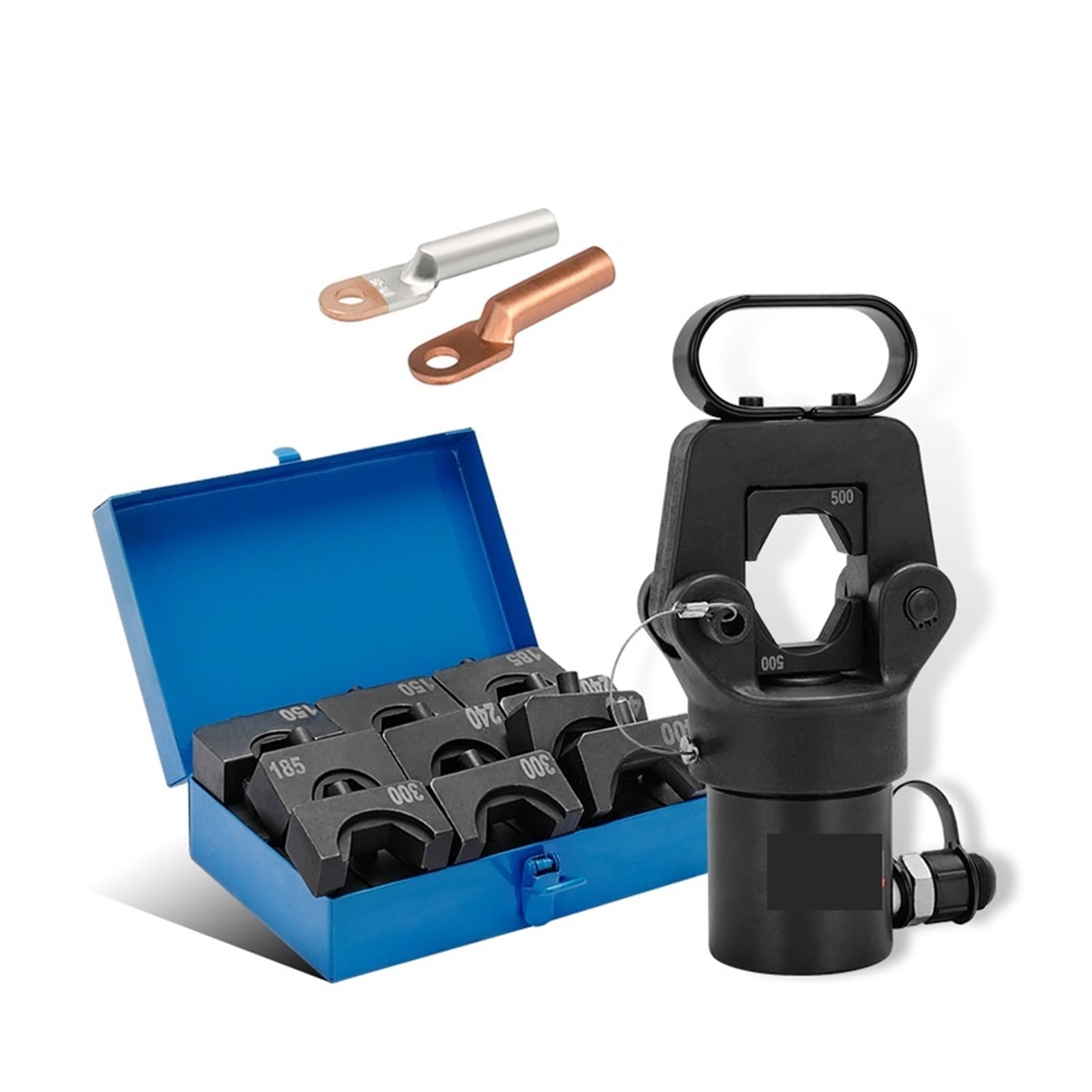 Agzjshkplwq Co-500 Hydraulic Crimping Tool, Hydraulic Battery Cable Lug Terminal Crimping Crimper Tool Set， Wires Butt Connectors Kits Co-400/Co-500(Co-500)