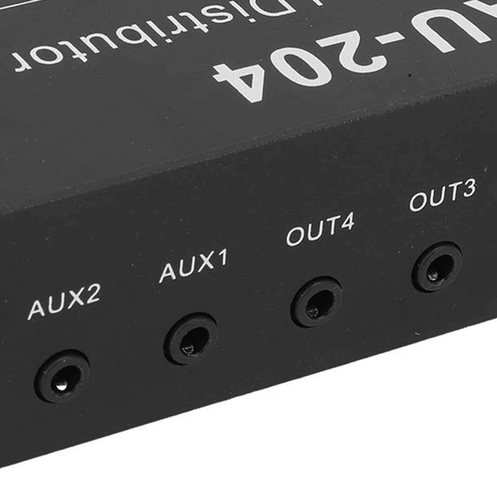 Mini Petit Préampli Audio Stéréo 2 Entrées et 4 Sorties, 3,5 Mm, Contrôlé Individuellement, Amplificateur de Casque, Répartiteur Audio Stéréo