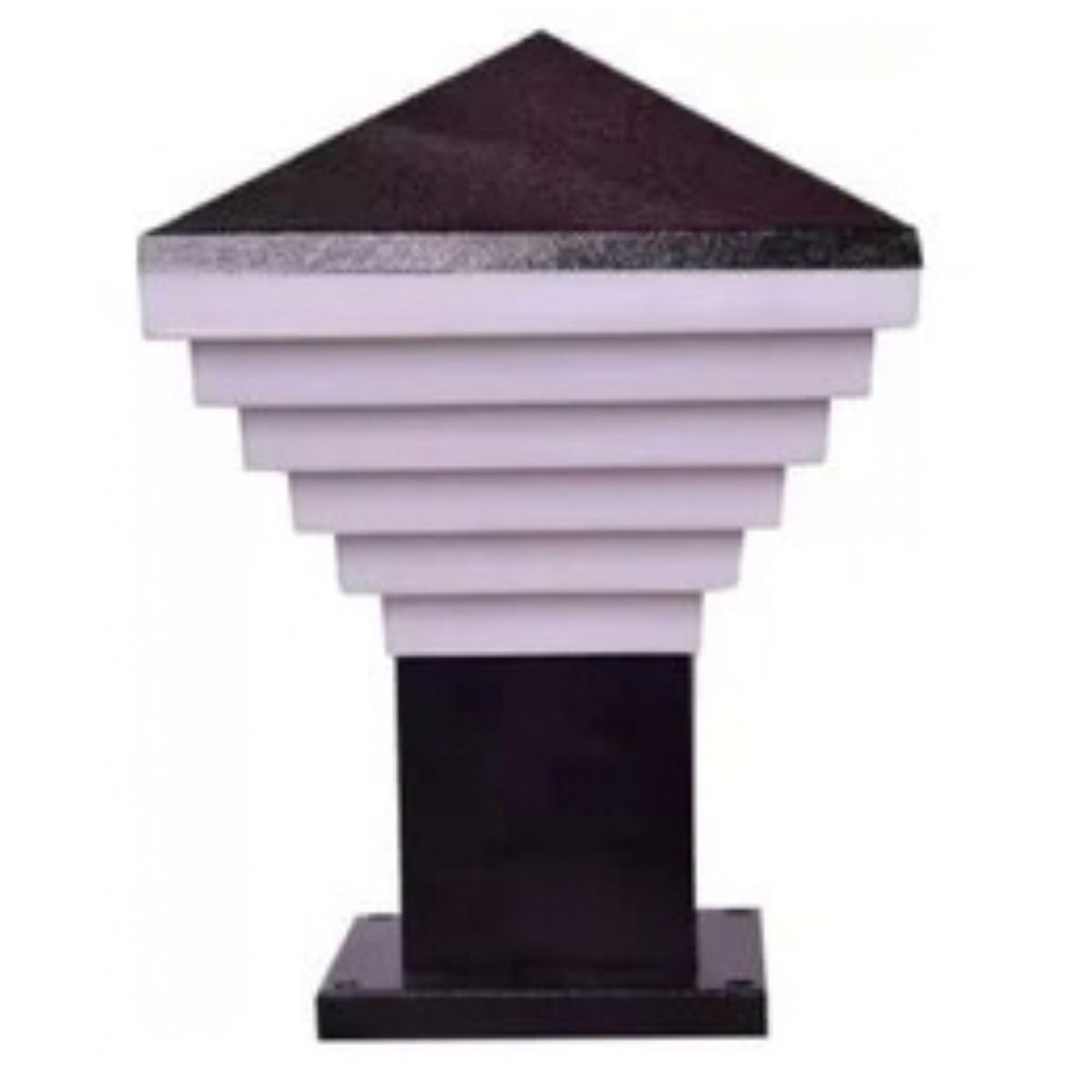 Modern Black Gate Lights - 2 Pack -16