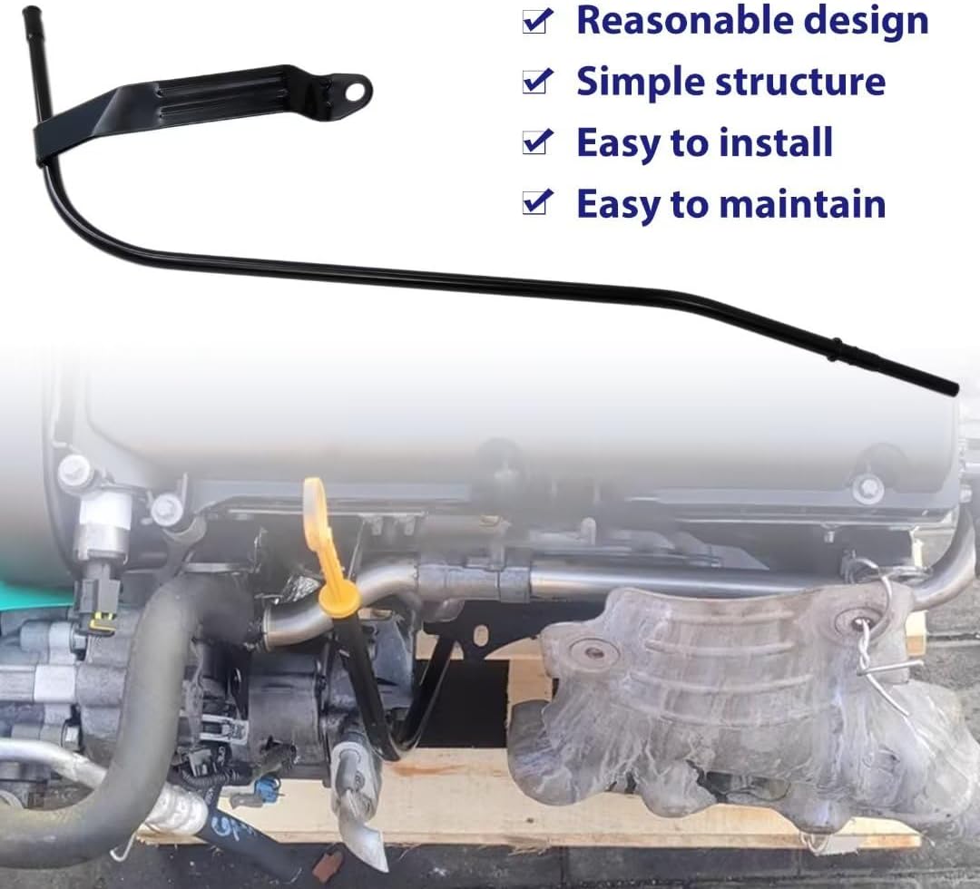 12563918 Black Engine Oil Dipstick Tube for 2003 Hummer H2 V8 364 6.0L (5967cc)