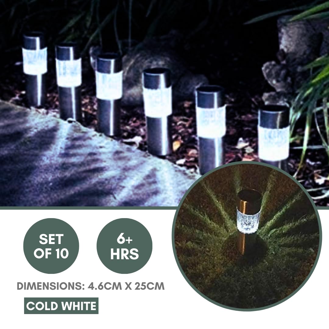 Set Of 4 Solar Post Lights – Outdoor Garden Stake Pathway Lighting – Garden Stall - View #8