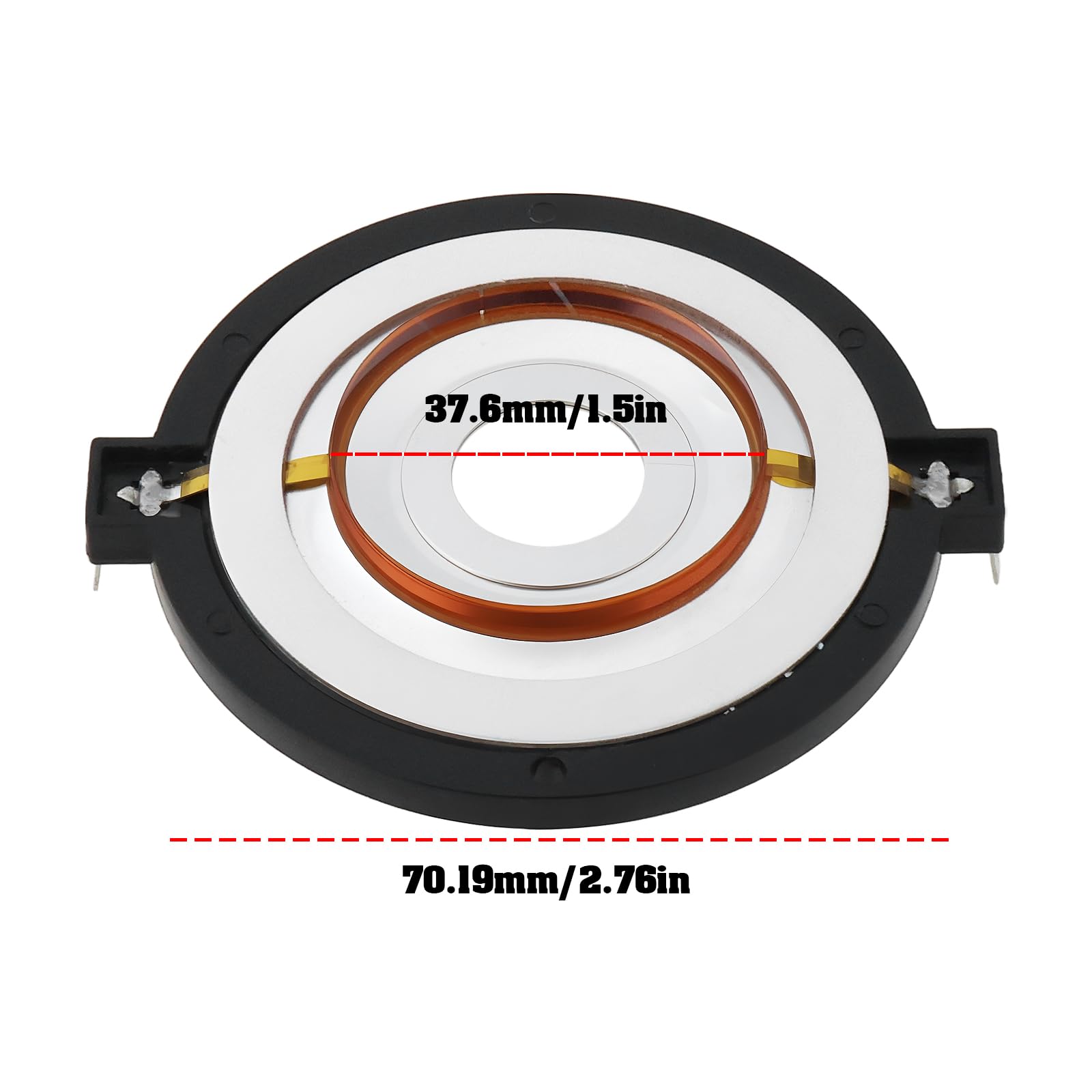 SG Store Tweeter A Membrana In Titanio ATV-4053 8 Ohm 2,76 Pollici Compatibile Con AudioPipe Tweeter A Proiettile