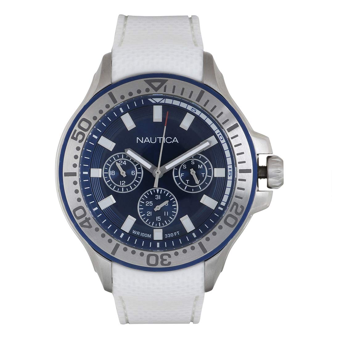 Nautica Reloj Analógico para Hombre de Cuarzo con Correa en Silicona 0656086082548