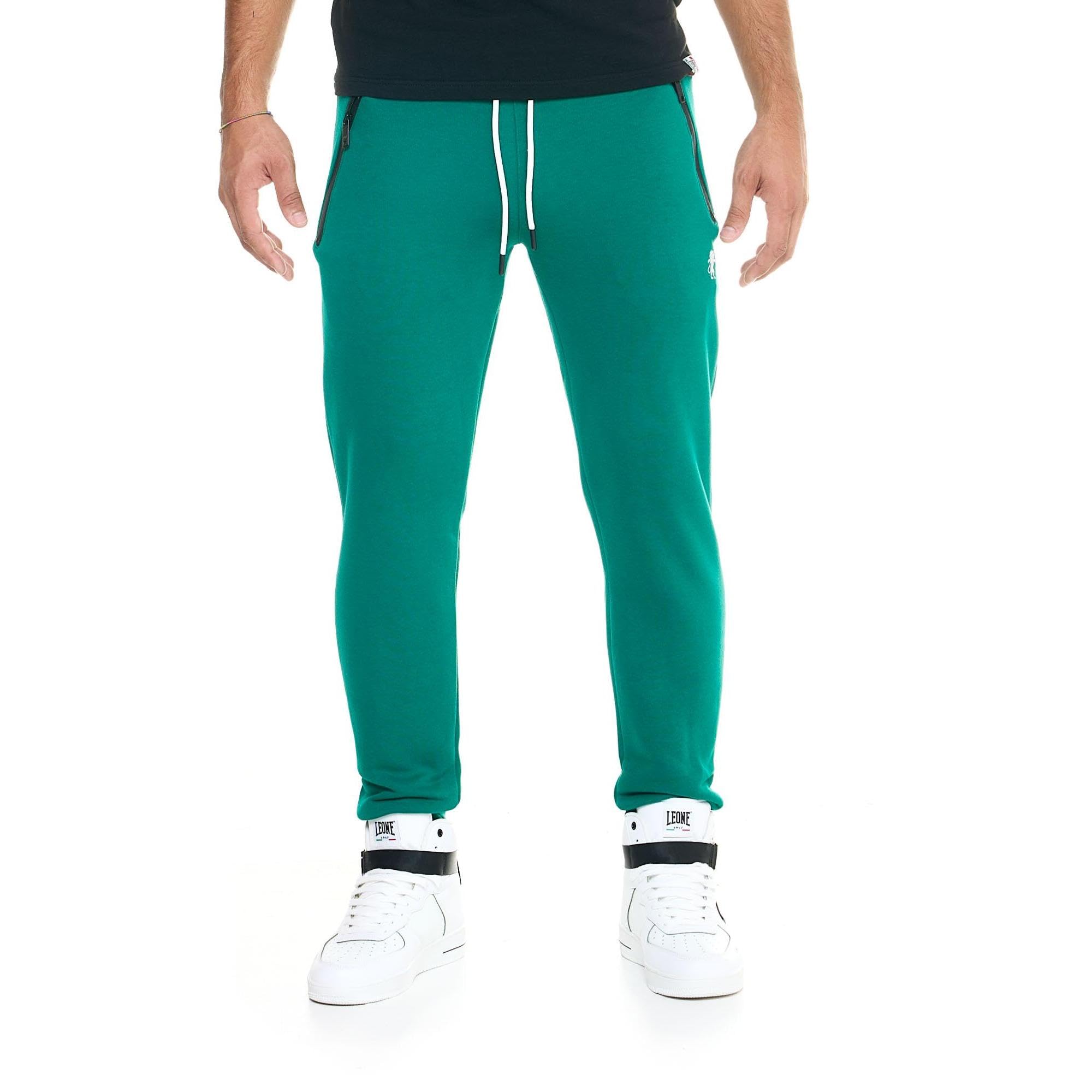 Leone - Pantaloni da allenamento da uomo Soft Basic