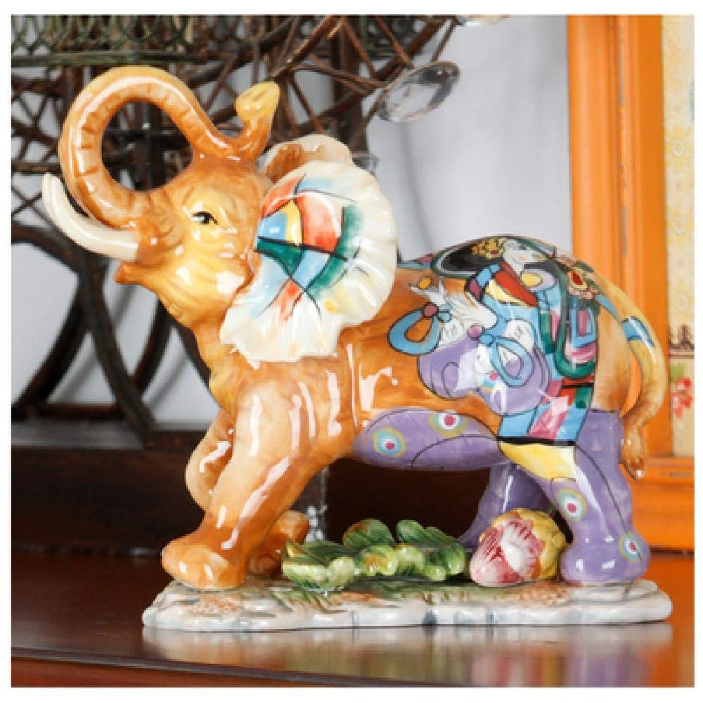 Statue éléphant décorative pour salon moderne et bureau contemporain