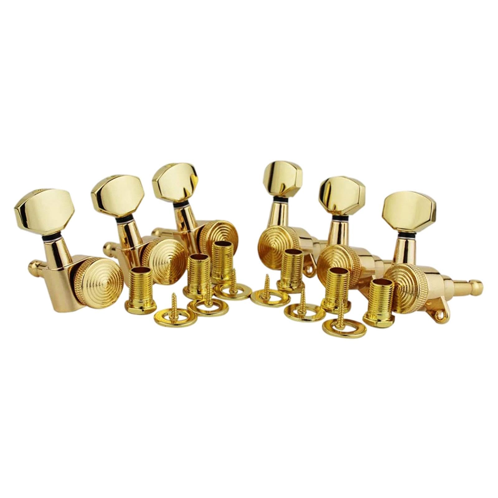 CB®6Pcs Lock String Tuning Key Pegs Tuners Set Gear Ratio 1:18 for Guitar Gold 6R|Musical Instruments & Gear|Guitars & Basses|Parts & Accessories |6 Pieces Guitar Locking Tuners-image-32