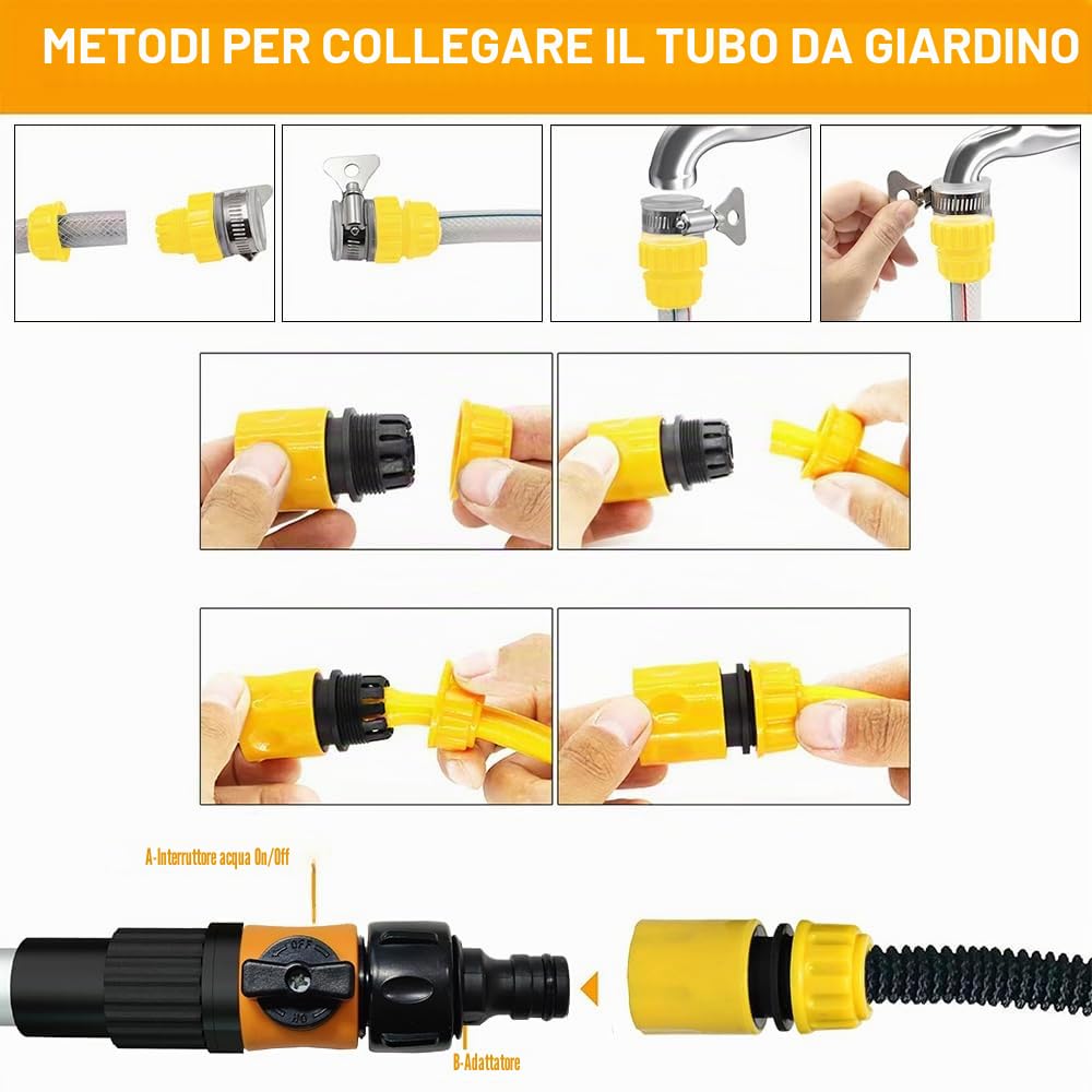 Spazzola Lavaggio Auto, Spazzolone Lavaggio Camper 168cm, Idrospazzola Per Lavaggio Camper, Spazzola Lavaggio Camion, Spazzolone Telescopico Per Lavaggio, per Caravan, Auto, Camion, Autobus, furgoni