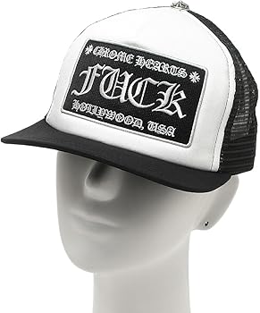 CHROME HEARTS メッシュキャップ ホワイト/ブラック CHROME HEARTS クロムハーツ キャップ CH ロゴ メッシュキャップ
