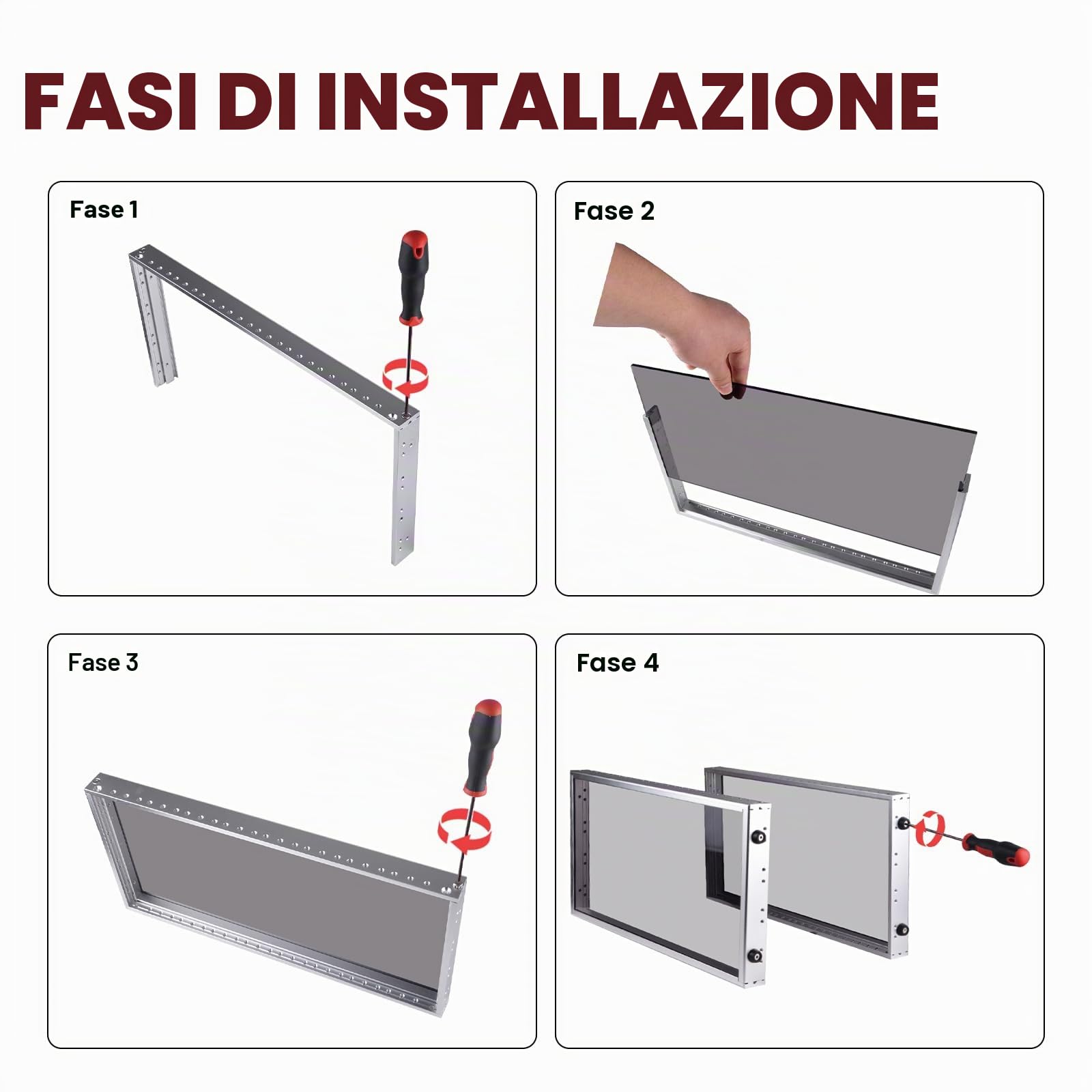 DeskPi DeskPi RackMate T1 - Armadio per server 8U, rack da 10" per rete, server, apparecchiature audio e video, custodia per montaggio a rack DeskPi RackMate T1