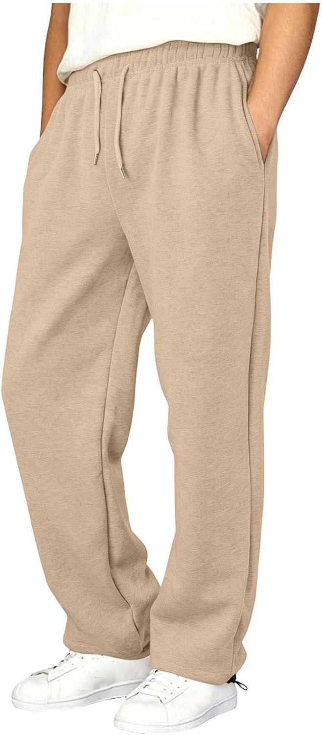 Boys Elastic Waist Sweatpants Drawstring Jogger Pants