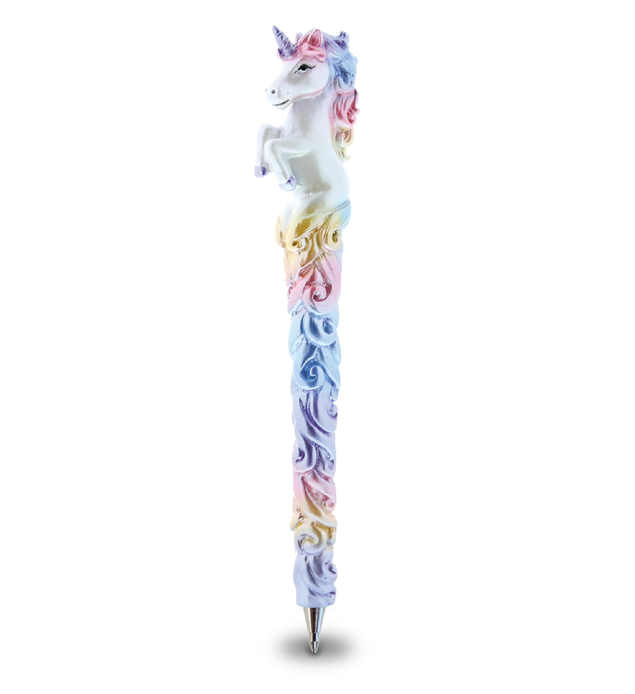 Planet Pens Sparkle Tail Unicorn - Cute Unicorn Ballpoint Pen with Black Ink, Unique Girly Pen for Kids' Unicorn Stationery and Adults Office Supply Novelty Pen for Office Desk Decor Accessory