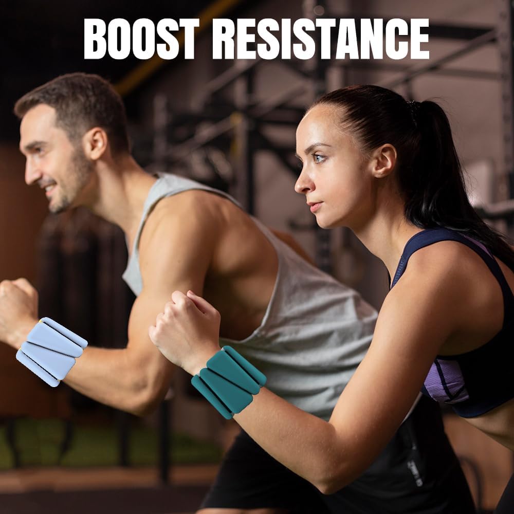 Inspack 2PK Adjustable Wrist & Ankle Weights for Women & Men, 4 lbs Pair (2 lb Each) & Inspack Thigh Master Workout Equipment, Women/Men Kegel Exercise Pelvic Floor Muscle Strengthening Repair Device