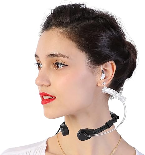 9Rplus Garganta retráctil, micrófono auricular para Uv 9R Bf Control 9700 A58 Walkie Talkie