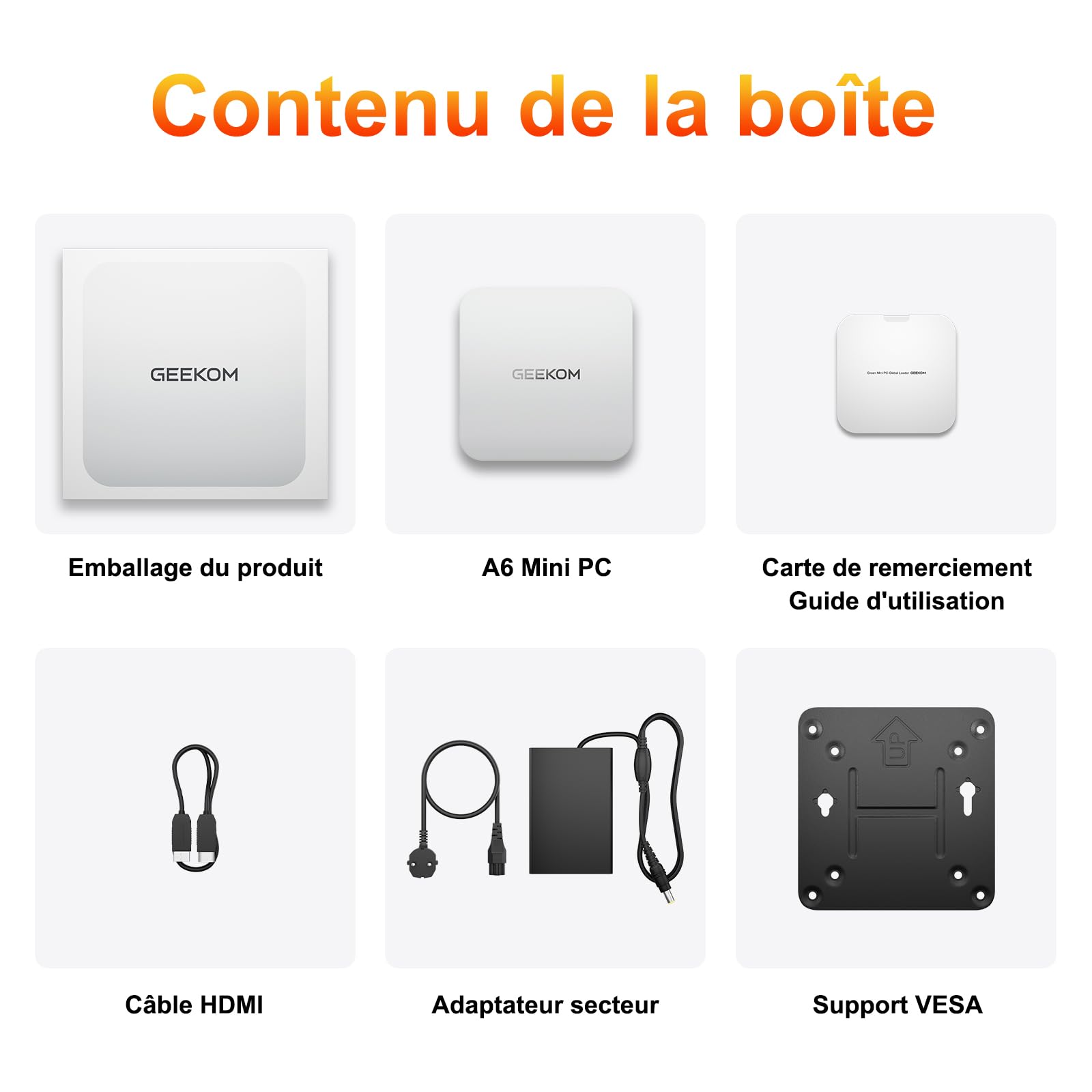 GEEKOM A5Pro Mini PC AMD Ryzen 5 7430U 16 Go RAM 512 Go SSD Aluminium Windows 11 Pro USB4 LAN 2,5G 8K Quad Display
