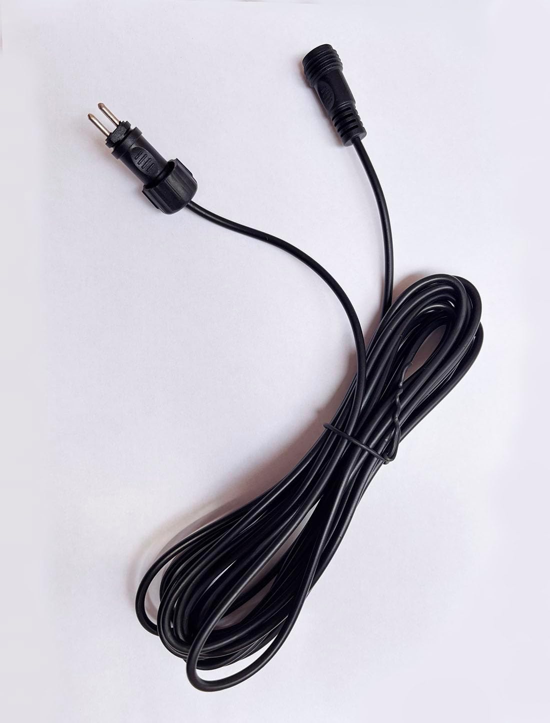 16.4 Feet 2-Pin Extension Cord for Solar Water Fountain Pump, Power Cord Extension for Solar Water Pump Lights Extension Cable