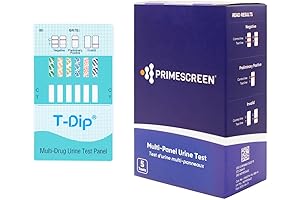 Prime Screen: 5-Pack 12-Panel Urine Drug Test Kit