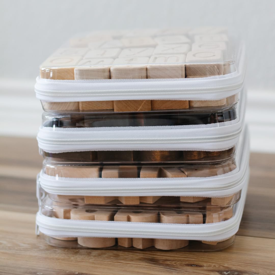 Maple & Lark Bliss Bins - Clear Hard Zipper Storage Case