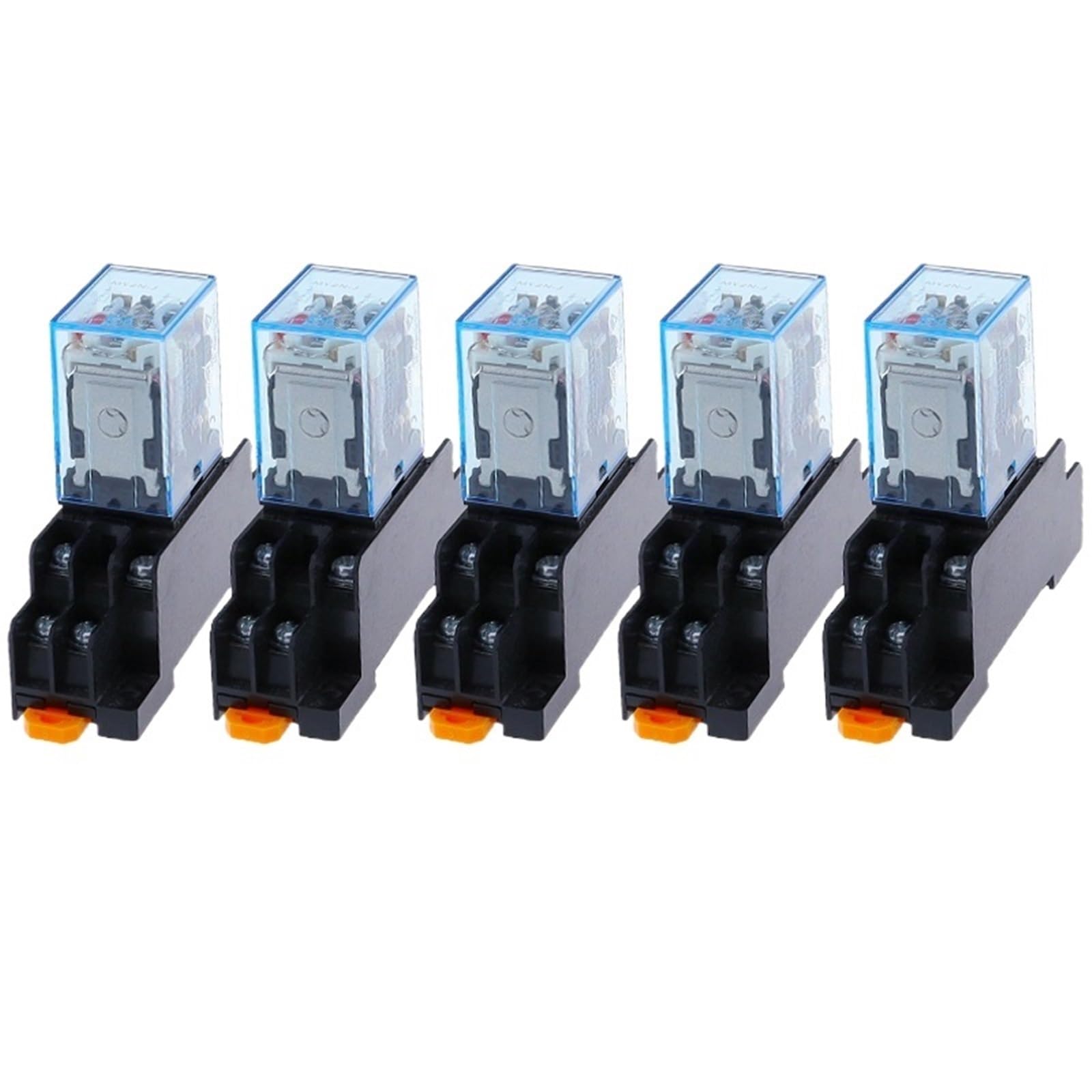 Relais micro mini DPDT 12V DC MY2P HH52P avec embase de prise lot de 5pcs