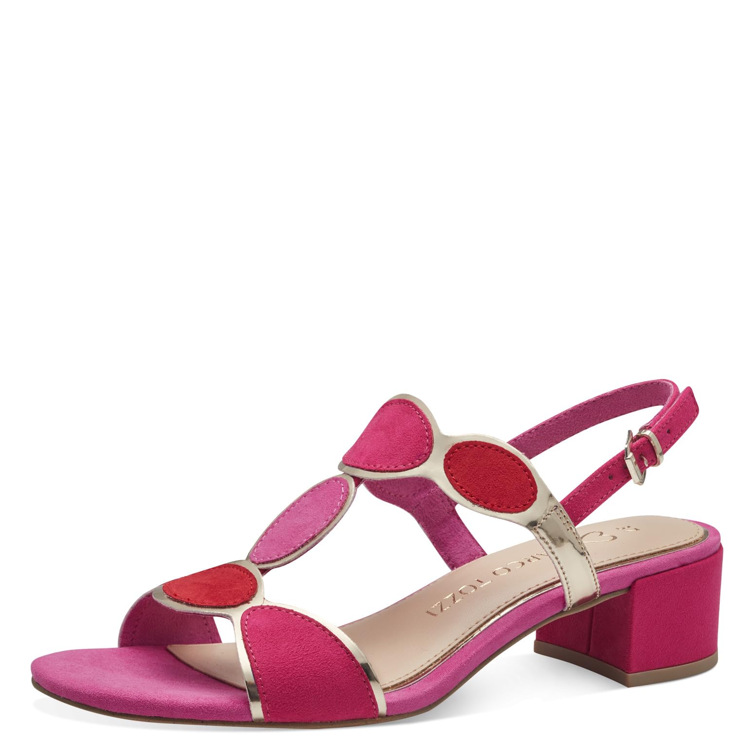MARCO TOZZI Women's 2-28230-42 Heeled Sandal, Pink Comb, 3.5: Amazon.co.uk:  Fashion
