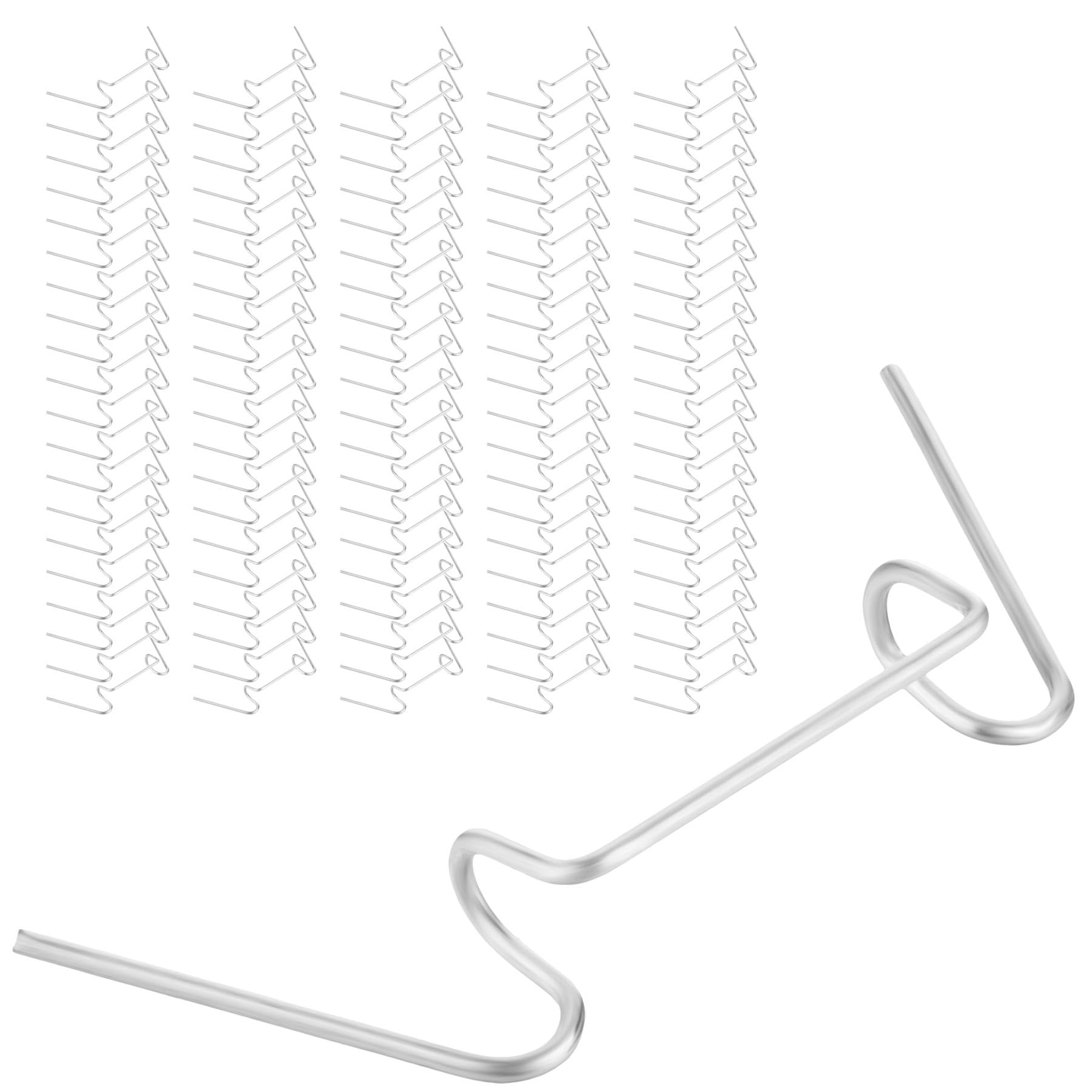 Elekee Silver 100X W Clips For Greenhouse Glass - Galvanised Spring Clips For Glazing Panels And Overlaps | Window Glazing Clips, Greenhouse Accessories, Fittings And Spares