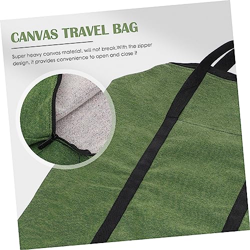 TOYANDONA Large Canvas Duffle Bag for Moving Heavy Duty Olive Green Travel Bag Large Capacity for Clothes and Quilts for Home Storage and Travel Random Color4
