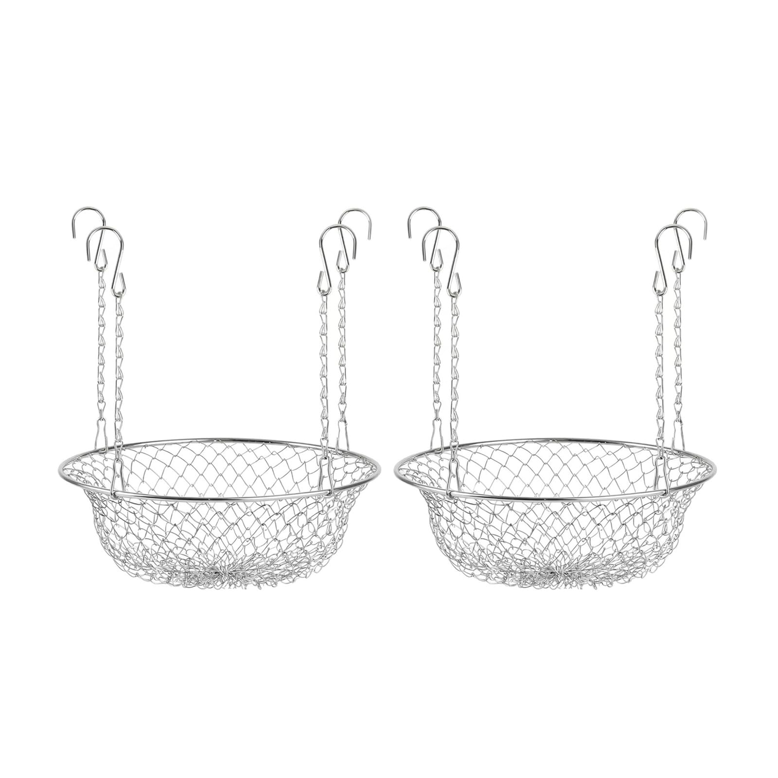 carotoe Space Saving Planter Insert Rustproof Plant Stand Risers with Chain Hook Systems for Various Pots Sizes Rustless Plant Holder