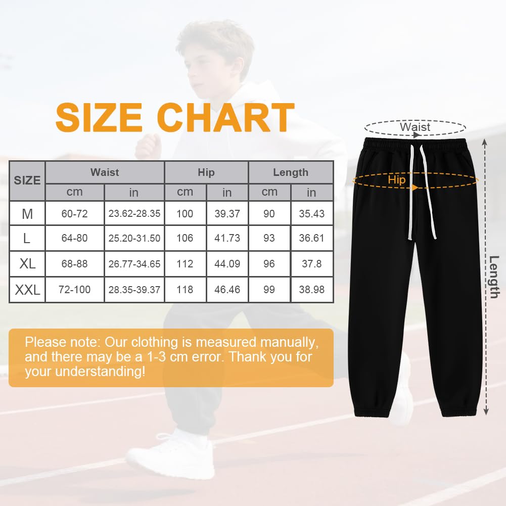 Pantalones para Niño, Pantalones Deportivos Casuales Niño, Pantalones de Pierna Recta de Cintura Elástica, Dos Bolsillos