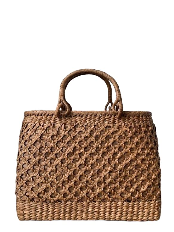 Amazon | 山葡萄かごバッグ 山葡萄籠バッグ 手作り 【二重編み】 幅約