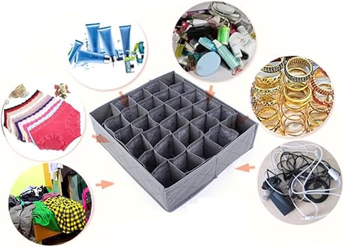 Miniatura 9 de STOBAZA Cajas Organizadoras 6 piezas 30 compartimentos para ropa interior, organizador de ropa interior, bolsa de almacenamiento para ropa interior,