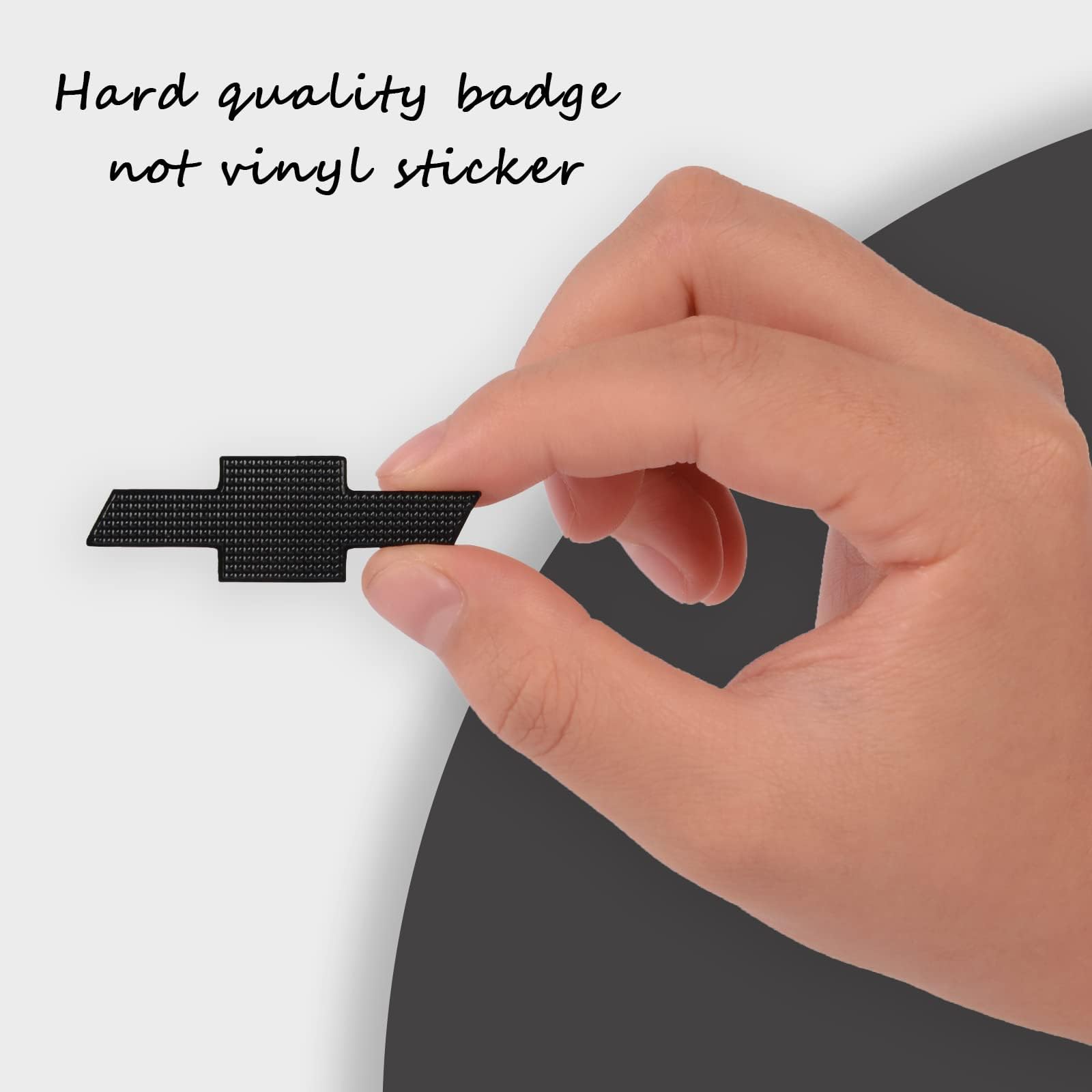 Black Steeering Wheeel Bowtie Emblem Overlay Compatible with Chevy Equinox Malibu Cruze Traverse Volt Blazer Silverado Suburban Tahoe Bolt Trax Spark Sonic Impala with Strong Adhesive 26020701 1 pc — view 4