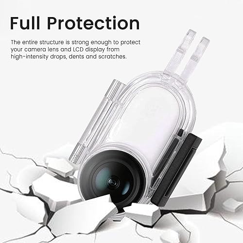 Miniatura 5 de Carcasa transparente de 30M para Insta360 Go 2, carcasa protectora de buceo subacuático 30M con accesorios de soporte