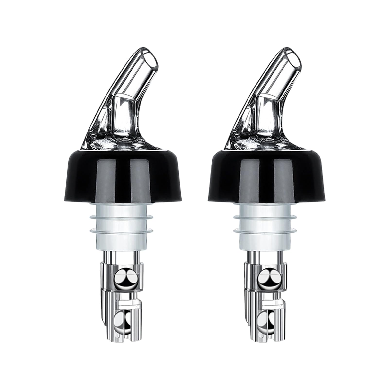 YROHGKPN 2PCS Wine Pour Nozzles Bottle Pourer 45ml Automatic Measuring Beverage Dispensing Seal Cover for Accurate Cocktails Liquor Dispenser Nozzle