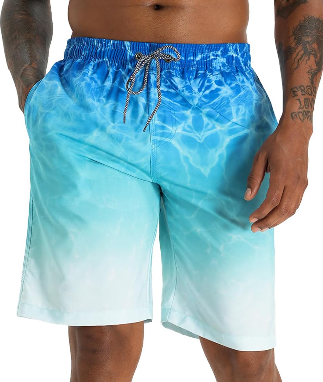 APTRO Men's Swim Trunks 9" Quick Dry Swimsuits Beach Bathing Suits Swim Board Shorts Mesh Liner
