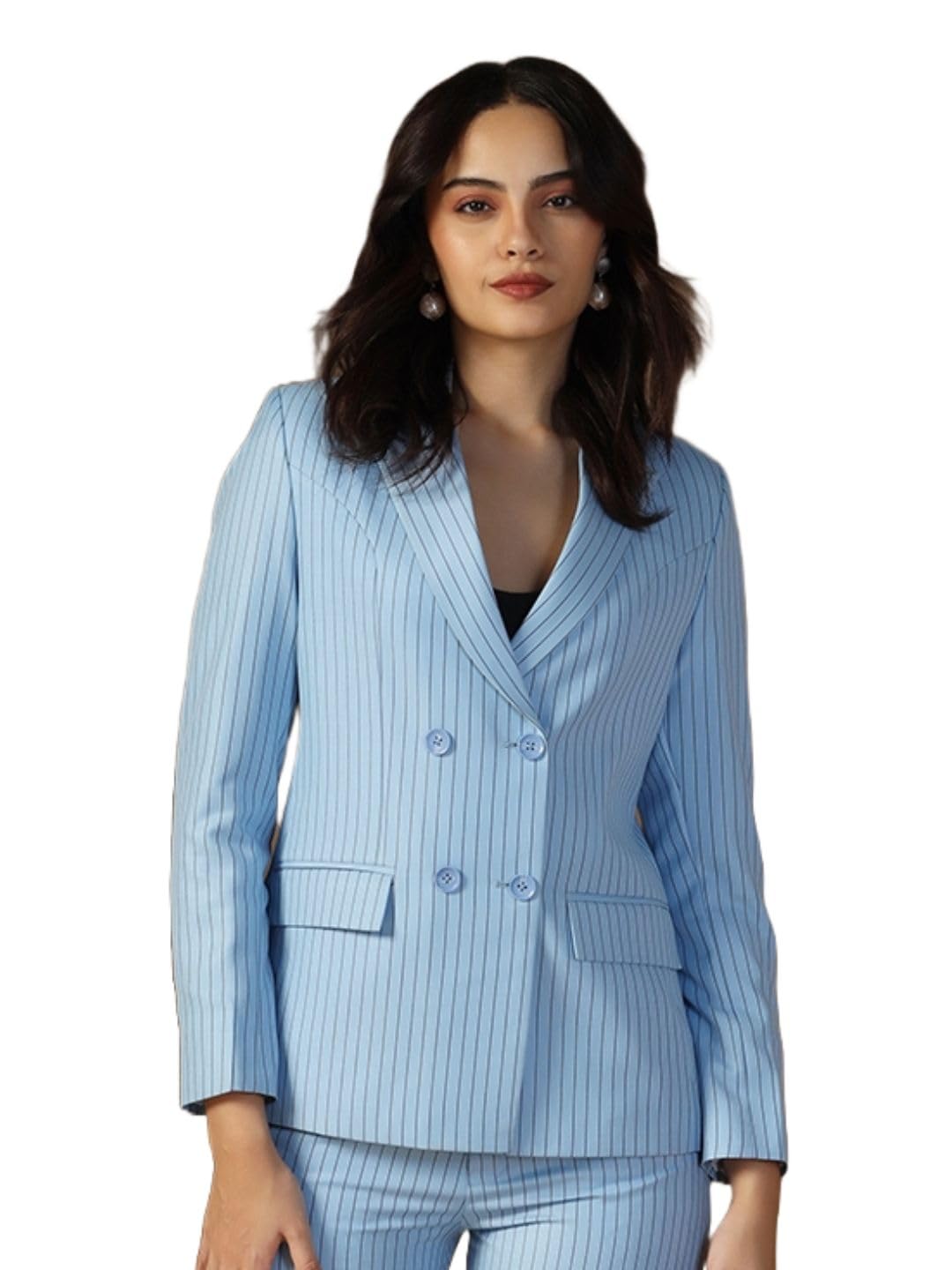 tahvo Stylish Regular Fit Women’s Striped Blazer | Blazer for Office, Casual, and Formal Party-picture-29