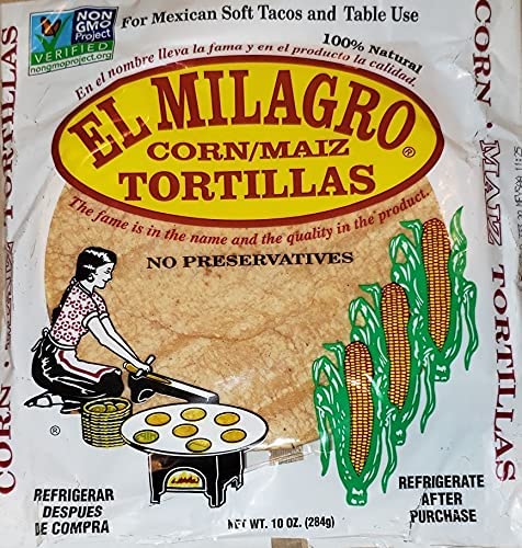 HERBAN El Milagro Yellow Corn Tortillas, 6 Pack, 72 Total, Direct from Milagro