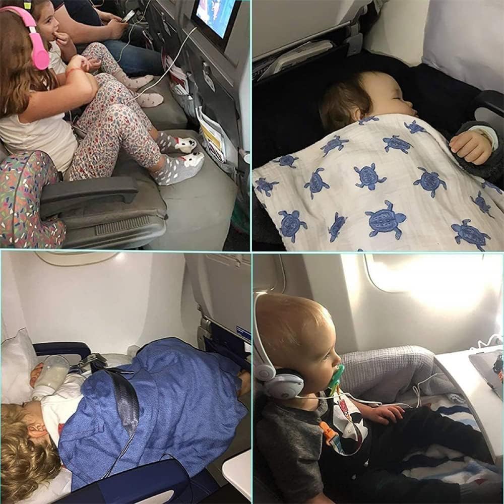 Cuscino Gonfiabile per i Viaggi, Poggiagambe cuscino da Viaggio in Aereo Regolabile per piedi riposo per aerei, automobili, autobus, treni, ufficio, casa e Qualsiasi Viaggio