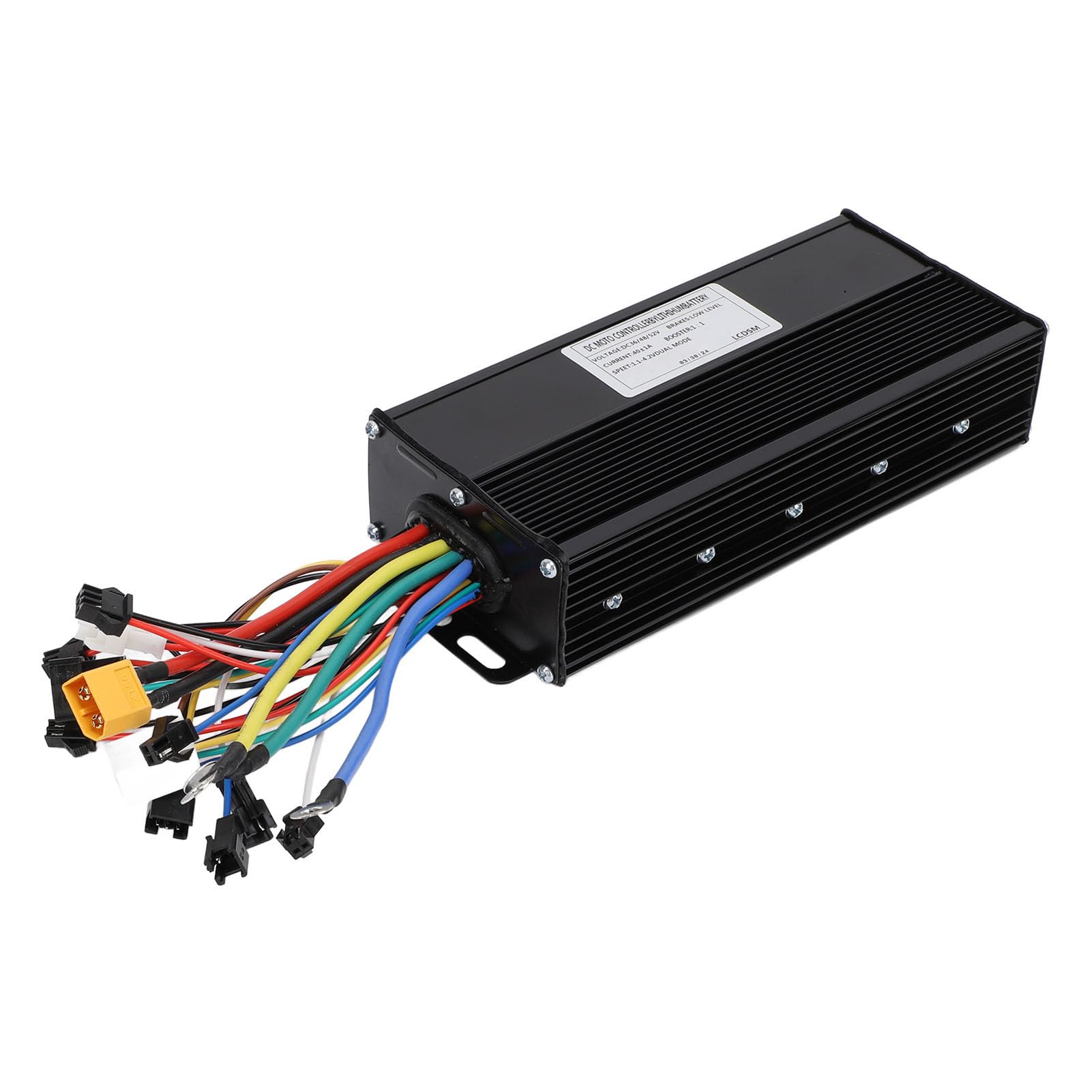BuyWeek Kit de Contrôleur de Moteur sans Balais de Vélo Électrique, 36V 48V 52V 1500W 2000W 40A Contrôleur d'onde Sinusoïdale avec Panneau d'Affichage LCD GD01