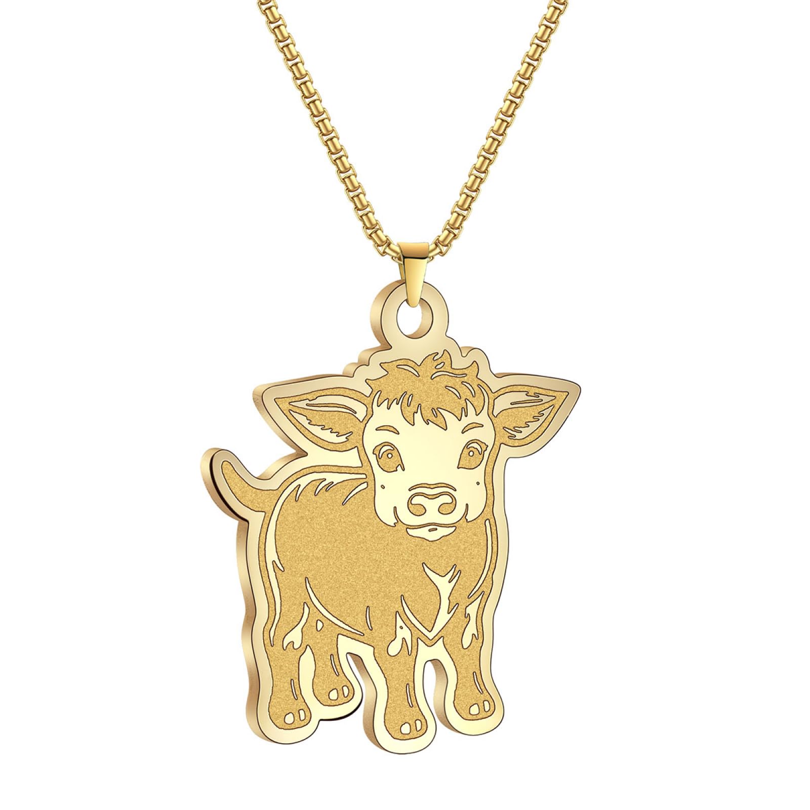 Collier en acier qui ne se décolore pas pendentif cuttle - 4