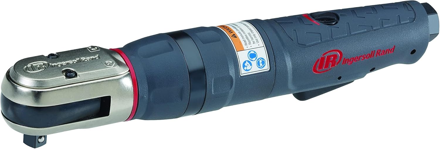 Ingersoll Rand 1207MAX-D3 3/8” Drive Air Ratchet Wrench, Power Tool w/ Up to 65 ft lbs / 88 Nm Torque Output, Max Control, Variable Speed Regulator, Adjustable Exhaust, Feather Touch Trigger, Gray