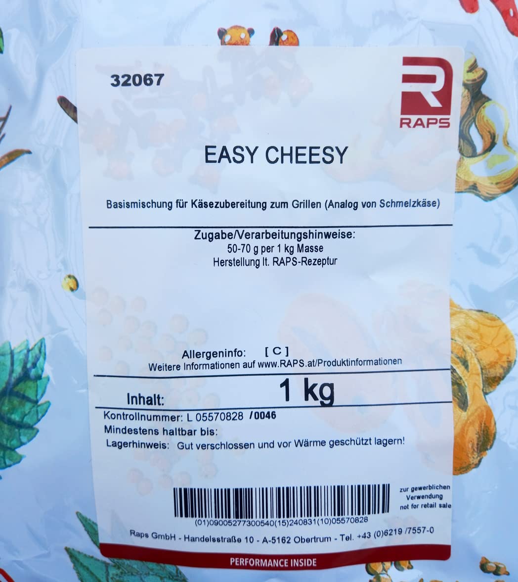 Grillkäse Set 1kg für 15 kg Grillkäse inkl. 25 Kunststoffhüllen