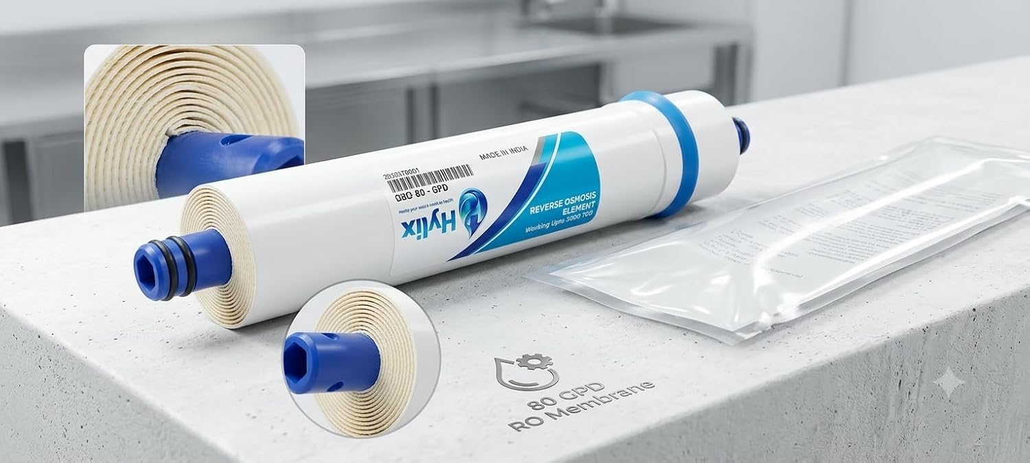 Hylix 1812-80 GPD RO Membrane Element, 3000 TDS Tolerance | Made in Japan, 80 GPD Capacity, Works up to 3000 TDS, 99.9% Impurity Removal, Easy Replacement (White, Hylix 1712-70 GPD)-image-10