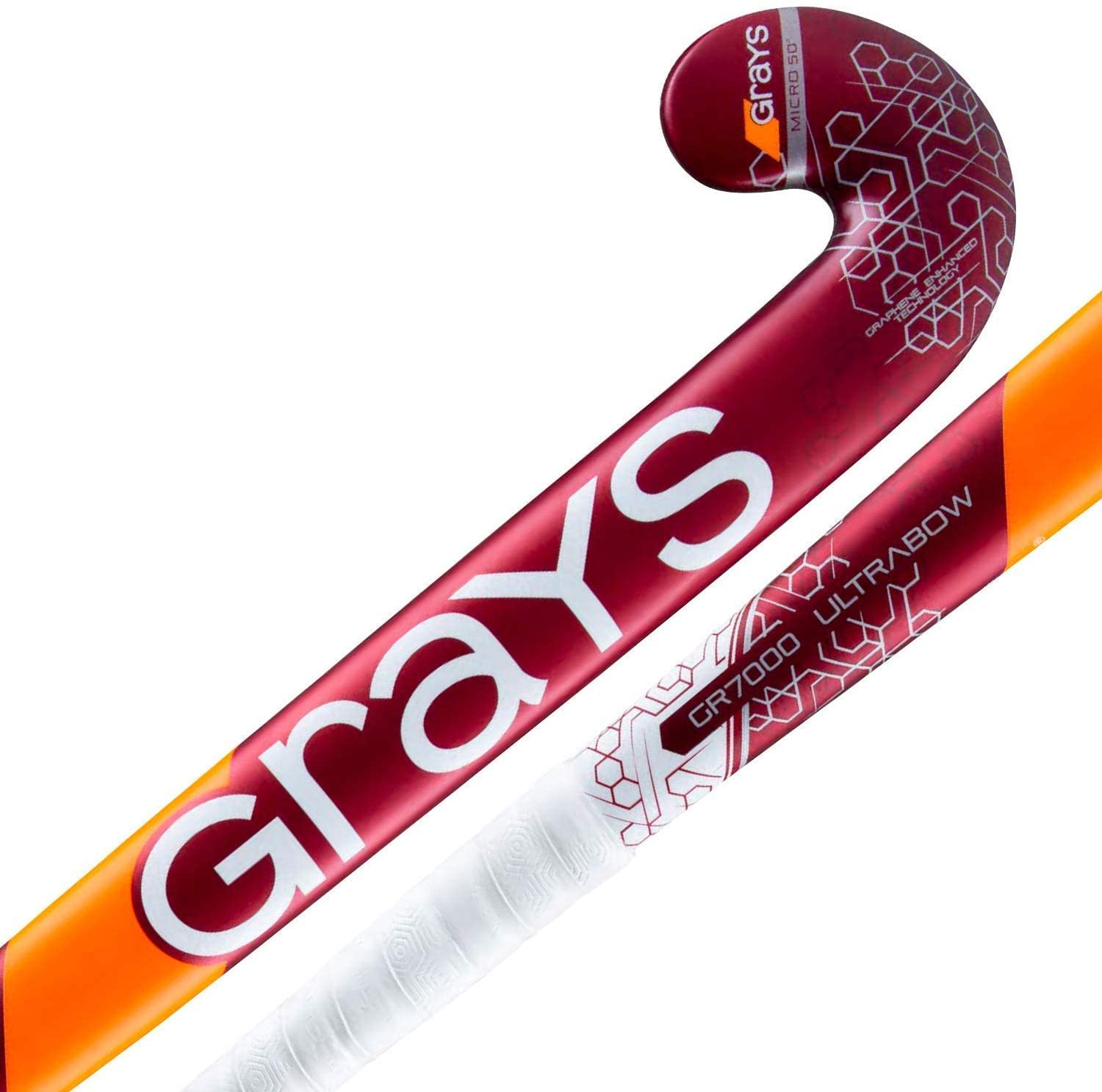 Grays GR7000 Ultrabow Field Hockey Stick Bundle with Free Chamois Grip (36.5)